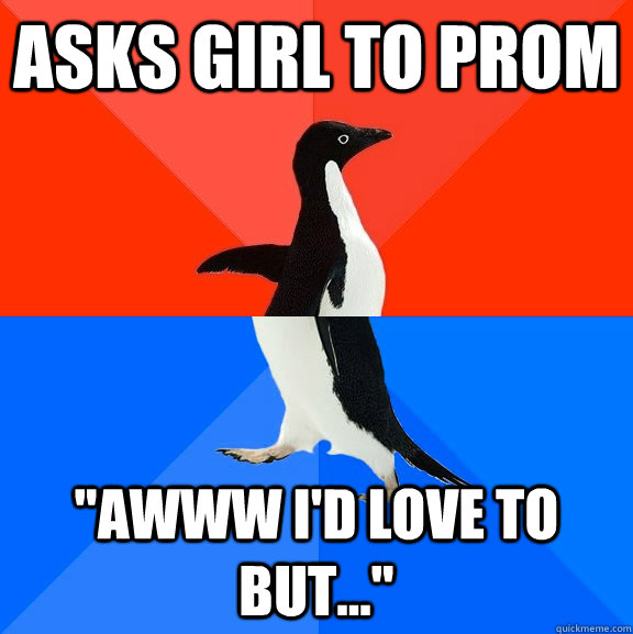 Asks girl to prom 