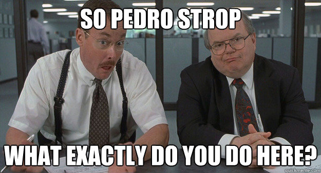 So Pedro Strop What exactly do you do here?  - So Pedro Strop What exactly do you do here?   Misc