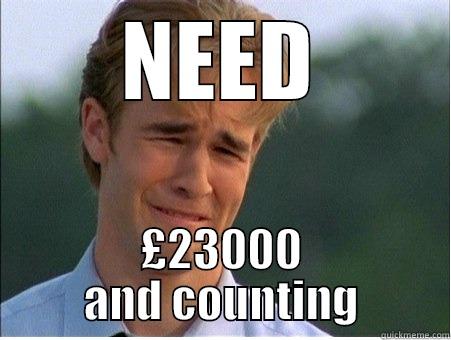 NEED £23000 AND COUNTING 1990s Problems