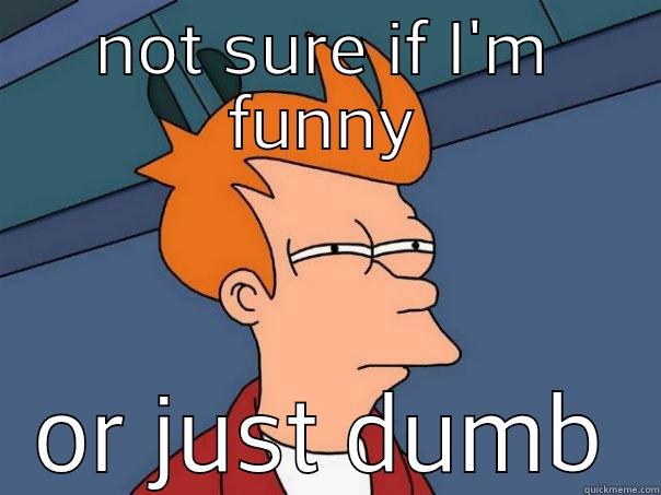 when I try to make a joke - NOT SURE IF I'M FUNNY OR JUST DUMB Futurama Fry