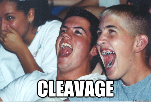  cleavage  Immature High Schoolers
