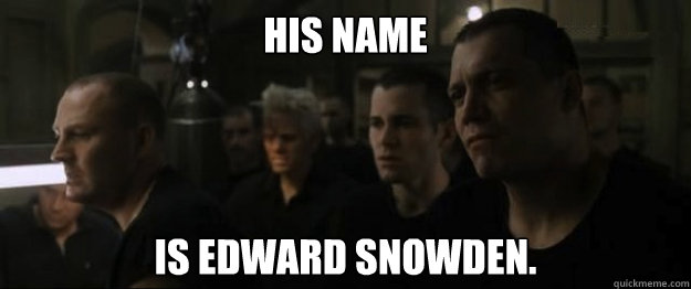 His name is edward snowden.  