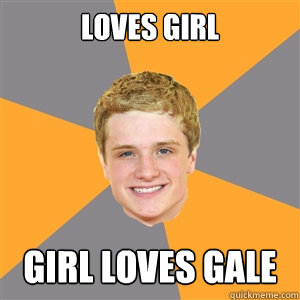 loves girl girl loves gale  Peeta Mellark