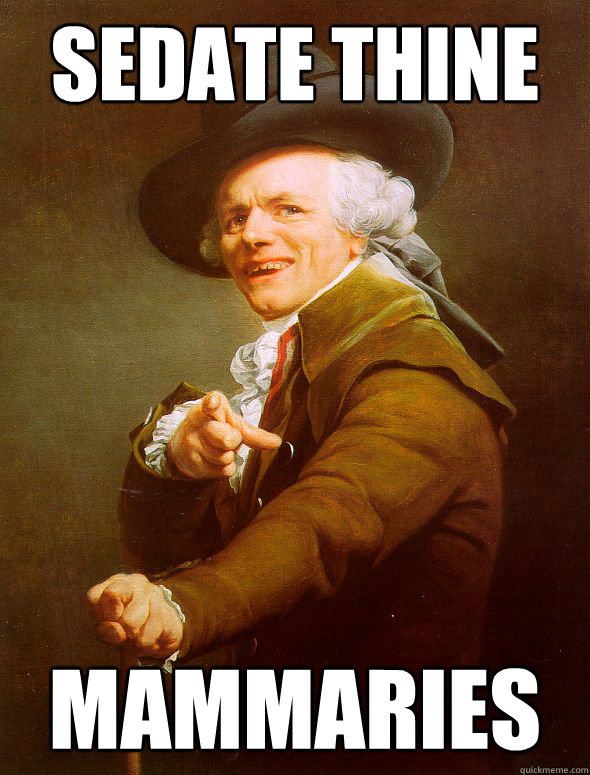 Sedate Thine Mammaries  Joseph Ducreux