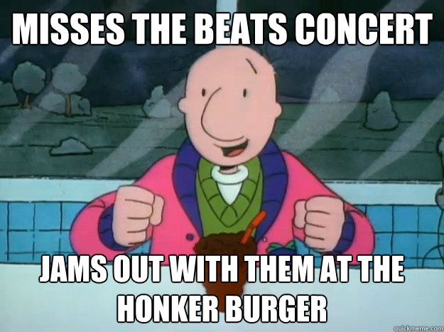MISSES THE BEATS CONCERT JAMS OUT WITH THEM AT THE HONKER BURGER  Success Doug