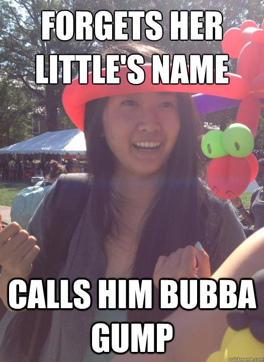 Forgets her little's name calls him bubba gump  Very Racist Vanessa