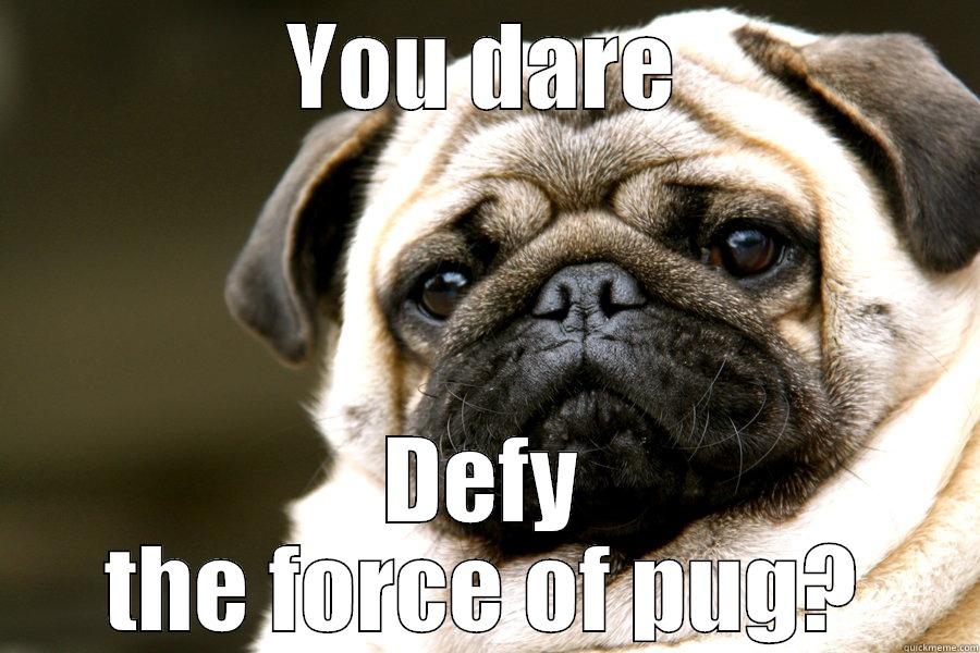 YOU DARE DEFY THE FORCE OF PUG? Misc