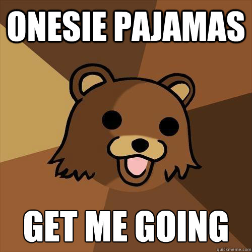 ONESIE PAJAMAS GET ME GOING - ONESIE PAJAMAS GET ME GOING  Pedobear