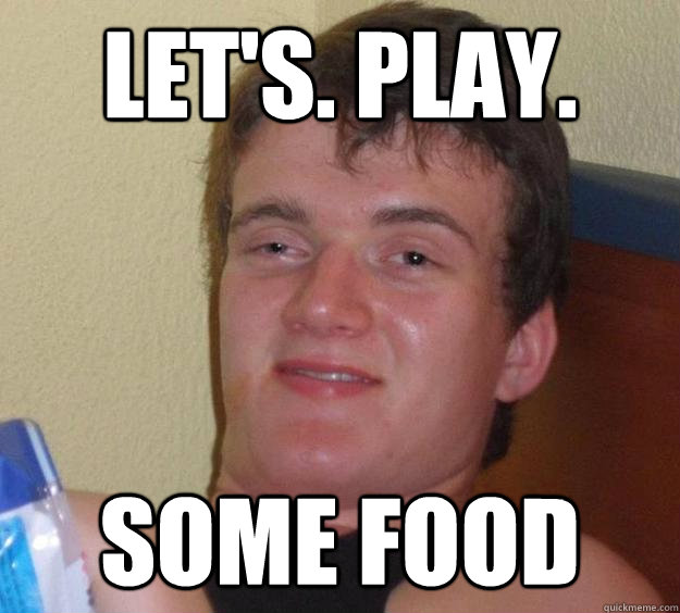 Let's. Play. Some food  10 Guy