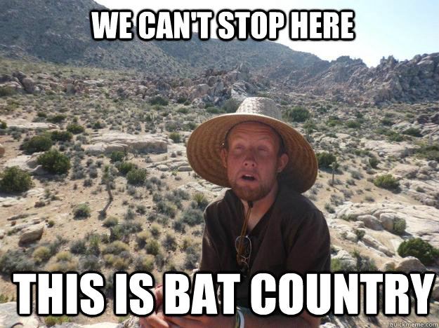 We Can't stop here This is bat country - We Can't stop here This is bat country  JKane