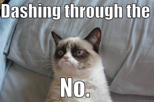 Titles are overrated - DASHING THROUGH THE  NO. Grumpy Cat