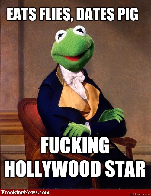 Eats flies, dates pig fucking Hollywood star  