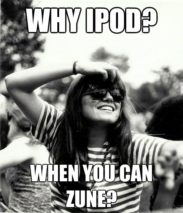 Why IPod? When You Can Zune?  Georgetown Hipster