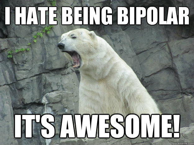 I hate being Bipolar It's Awesome!  