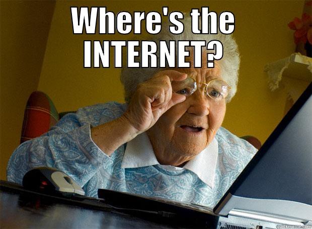 WHERE'S THE INTERNET?  Grandma finds the Internet