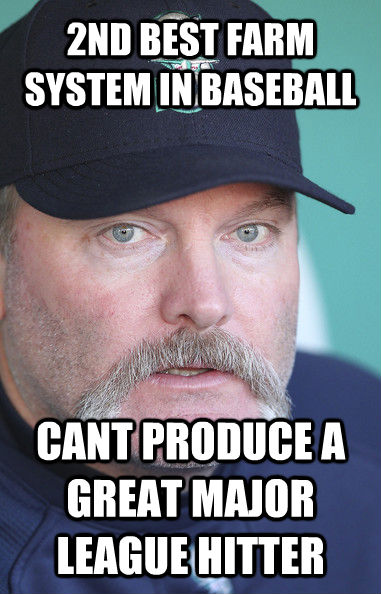 2ND BEST FARM SYSTEM IN BASEBALL CANT PRODUCE A GREAT MAJOR LEAGUE HITTER  