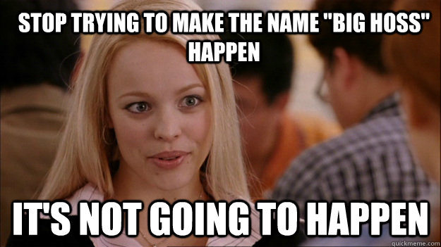 Stop trying to make the name 