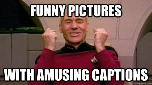 Funny Pictures With Amusing Captions - Funny Pictures With Amusing Captions  Happy Picard!