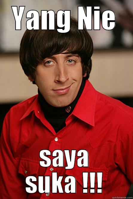 YANG NIE SAYA SUKA !!! Pickup Line Scientist