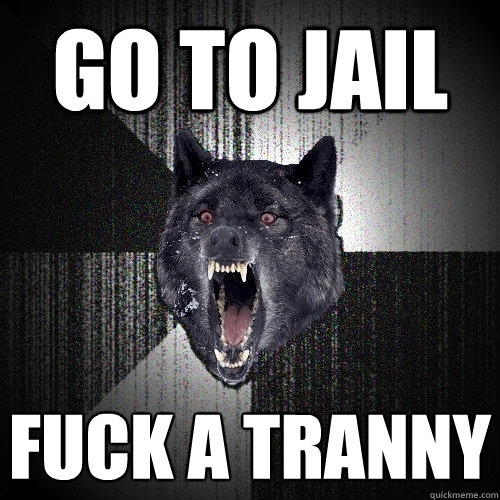 GO TO JAIL FUCK A TRANNY  Insanity Wolf