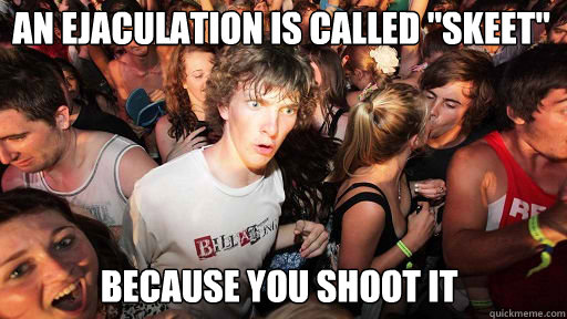 An ejaculation is called 