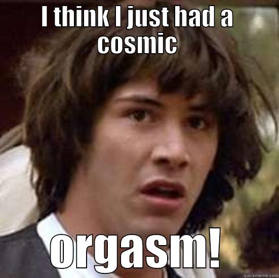 I THINK I JUST HAD A COSMIC ORGASM! conspiracy keanu