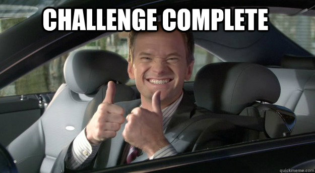 challenge complete   