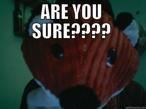 ARE YOU SURE????  Misc