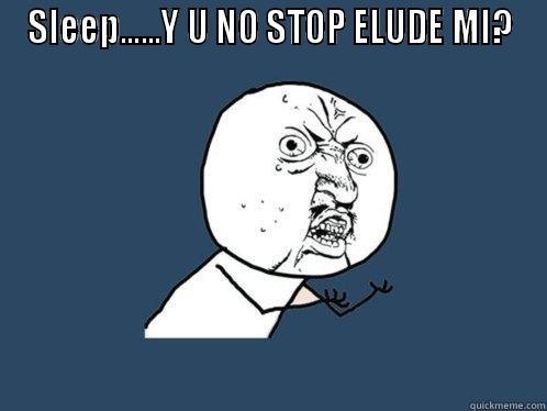 SLEEP......Y U NO STOP ELUDE MI?  Y U No