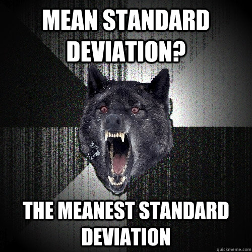 Mean standard deviation? the meanest standard deviation  Insanity Wolf