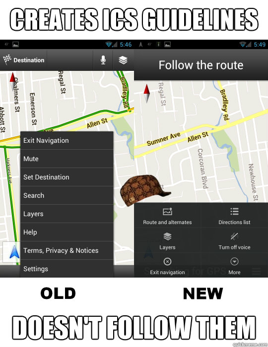 CREATES ICS GUIDELINES DOESN'T FOLLOW THEM - CREATES ICS GUIDELINES DOESN'T FOLLOW THEM  Scumbag Google