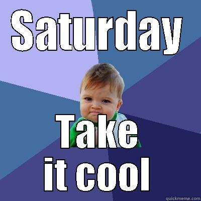 SATURDAY TAKE IT COOL Success Kid