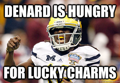 Denard is Hungry For Lucky charms  