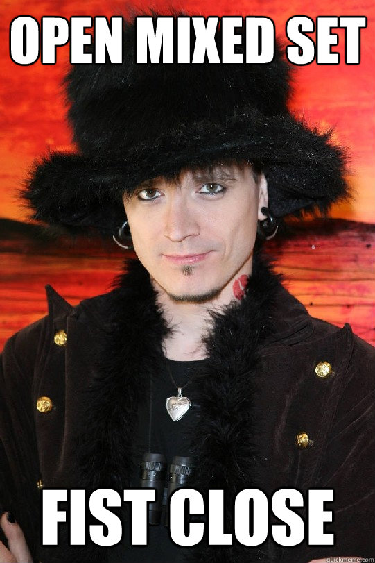 Open mixed set Fist Close   Lolgame