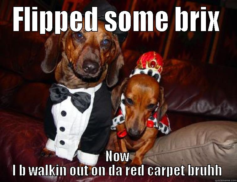 FLIPPED SOME BRIX NOW I B WALKIN OUT ON DA RED CARPET BRUHH Misc