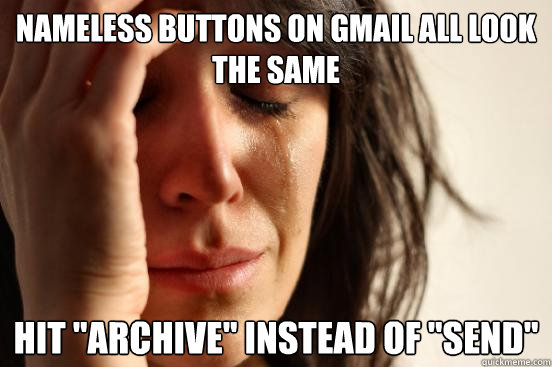 Nameless buttons on gmail all look the same Hit 