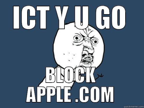 ICT Y U GO BLOCK APPLE .COM Y U No