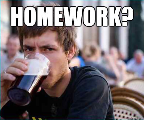 Homework?   Virgin College Senior