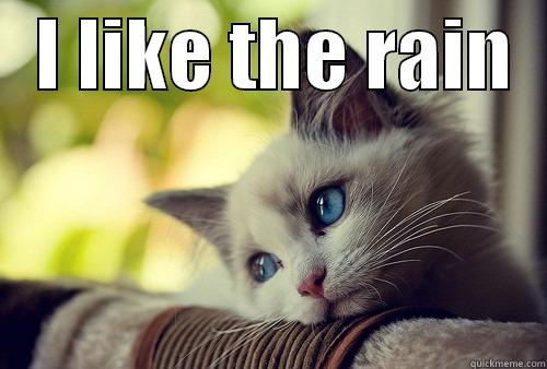   I LIKE THE RAIN    First World Problems Cat