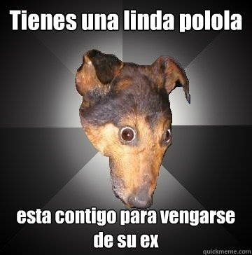 Tienes una linda polola esta contigo para vengarse de su ex  Depression Dog