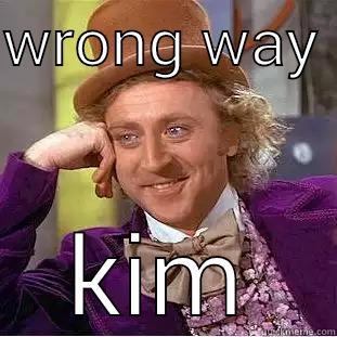 WRONG WAY  KIM Condescending Wonka