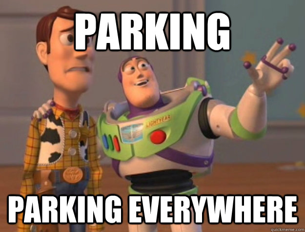 parking parking everywhere  Buzz Lightyear