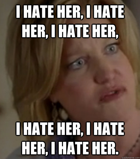 I hate her, i hate her, i hate her, I hate her, i hate her, I hate her.  Breaking Bad Skylar