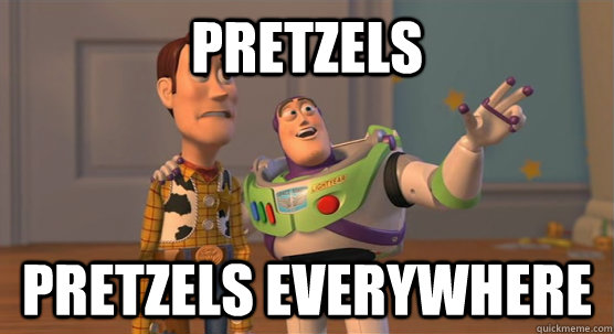 pretzels pretzels everywhere  Toy Story Everywhere