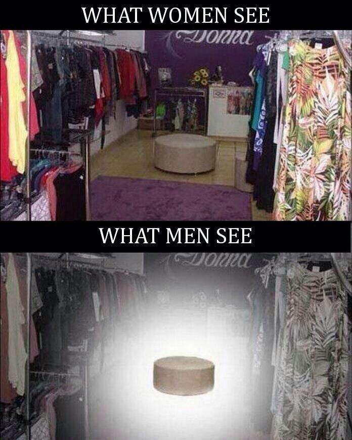 Anyone who has gone shopping with women will understand  -   Misc