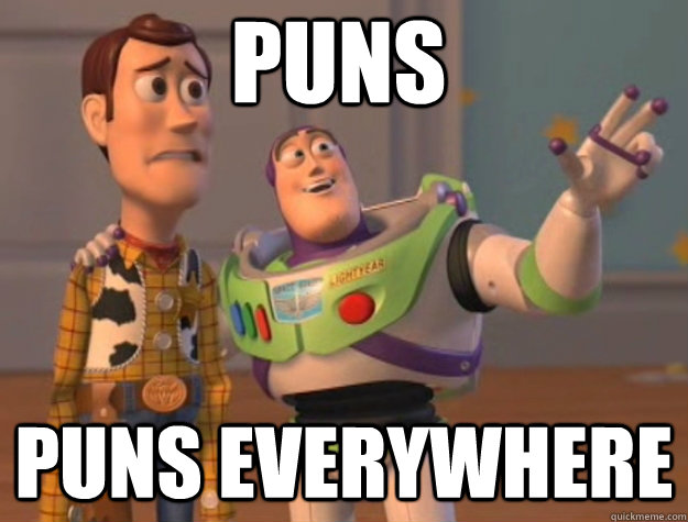 PUNS PUNS EVERYWHERE  Pinks everywhere