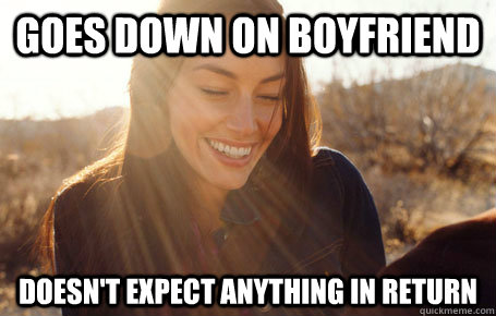 Goes down on boyfriend doesn't expect anything in return  Awesome Girlfriend Alice