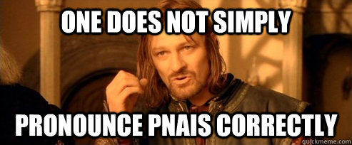 One does not simply pronounce pnais correctly   One Does Not Simply