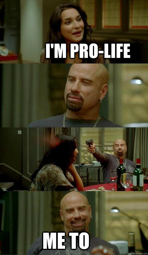 i'm pro-life me to  Skinhead John