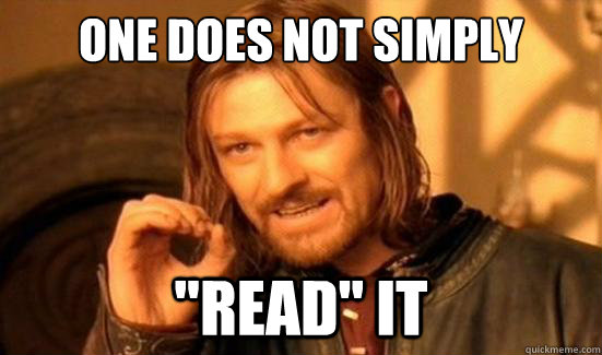 One Does Not Simply 